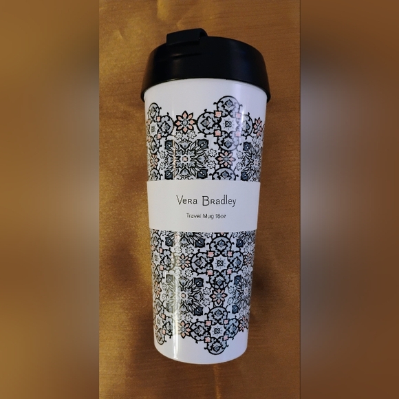 Vera Bradley Lisbon Medallion Travel Mug - Picture 1 of 3
